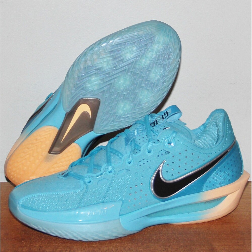 Nike Air GT Cut 3 Basketball Mens 6.5 Womens 8 Blue Fury Tangerine